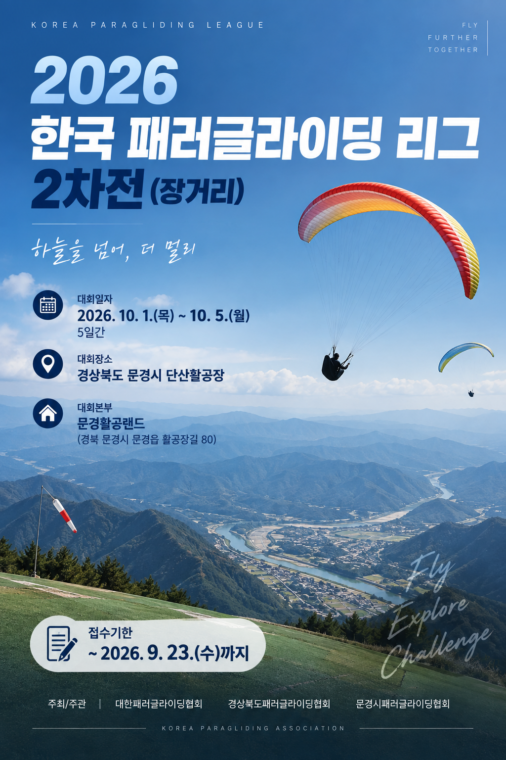 2026년 한국 패러글라이딩 리그 2차전(장거리)